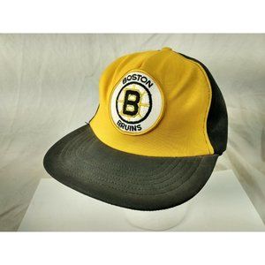 BOSTON BRUINS Cap Trucker Hat Snapback Baseball Vintage retro 80s Made USA